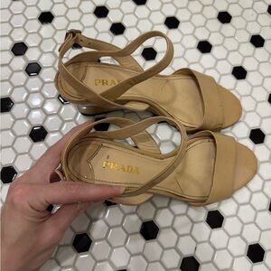 Prada Nude Wedges
